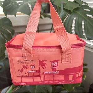 Trader Joe's Mini Insulated Bag Peach